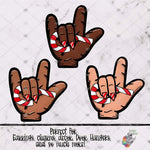 Load image into Gallery viewer, ASL I Love You Candy Cane Hand Design