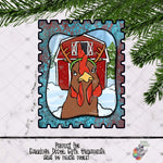 Load image into Gallery viewer, Grumpy Chicken Stamp Design