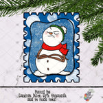 Load image into Gallery viewer, Grumpy Snowman Stamp Design