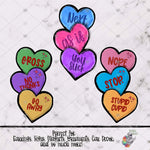 Load image into Gallery viewer, Anti-Valentine Conversation Trio Hearts Design Bundle