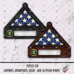 Load image into Gallery viewer, Military Branch Memorial Flag Case Design