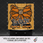 Load image into Gallery viewer, Badgers Sports Square Light Base Design