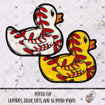 Load image into Gallery viewer, Baseball and Softball Rubber Duck Design
