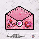 Load image into Gallery viewer, Be Mine Letter Gift Card Holder Design