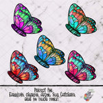 Load image into Gallery viewer, Bi-Colored Stained Glass Butterfly Design Bundle