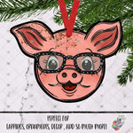 Load image into Gallery viewer, Polka Dot Glasses Pig Head Design
