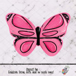 Load image into Gallery viewer, Pink and Black Butterfly Design