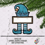 Load image into Gallery viewer, Blue Elf Sign Sublimation Design