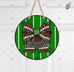 Load image into Gallery viewer, Bobcats Football Coquette Bow Round Design