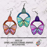Load image into Gallery viewer, Boho Butterfly Leather Earring Design Bundle