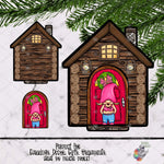Load image into Gallery viewer, Breast Cancer Gnome Interchangeable House Design