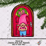 Load image into Gallery viewer, Breast Cancer Gnome Interchangeable House Door