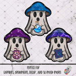Load image into Gallery viewer, Pentagram Witchy Mushroom Ghost Design