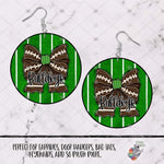 Load image into Gallery viewer, Bulldogs Football Coquette Bow Round Design