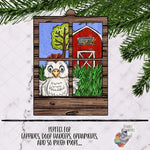 Load image into Gallery viewer, Chicken Window Frame Sublimation Design