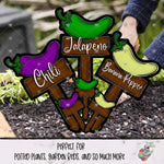 Load image into Gallery viewer, Chili Pepper Garden Stake Design Bundle