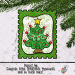 Load image into Gallery viewer, Christmas Tree Stamp Design