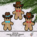 Load image into Gallery viewer, Christmas Cowboy Gingerbread Design Bundle