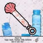 Load image into Gallery viewer, Coral Seashell Bubble Wand Design