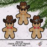 Load image into Gallery viewer, Cowboy Gingerbread Design Bundle