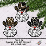 Load image into Gallery viewer, Cow Print Cowboy Santa Design Bundle
