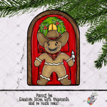 Load image into Gallery viewer, Cowboy Gingerbread Interchangeable House Door