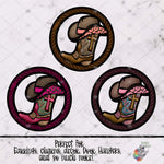 Load image into Gallery viewer, Cross Cowboy Boot Leather Design Bundle