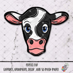 Load image into Gallery viewer, Cute Dairy Cow Head Design