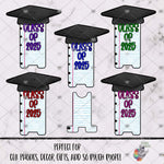 Load image into Gallery viewer, Dark Graduation Cap 25 Cell Phone Stand Design Bundle