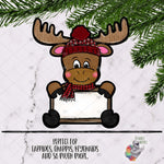 Load image into Gallery viewer, Red Moose Sign Sublimation Design