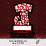 Load image into Gallery viewer, Dog Paw Elf Stocking Light Base Design