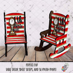Load image into Gallery viewer, Elf Time Out 3D Rocking Chair Design