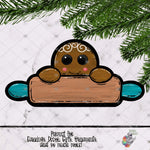Load image into Gallery viewer, Fancy Gingerbread Man with Rolling Pin Design