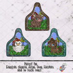 Load image into Gallery viewer, Farm Animal Tooled Leather Cow Tag Design Bundle