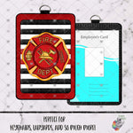Load image into Gallery viewer, Firefighter ID Card Lanyard Design