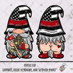 Load image into Gallery viewer, Firefighter Red Line Gnome Design Bundle