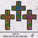 Load image into Gallery viewer, Floral Jesus Cross Design Bundle 1