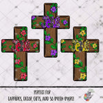 Load image into Gallery viewer, Floral Jesus Cross Design Bundle 2