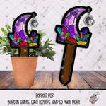Load image into Gallery viewer, Gemstone and Moon Garden Stake Design Bundle