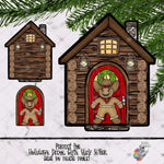 Load image into Gallery viewer, Cowboy Gingerbread Interchangeable House Design