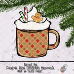 Load image into Gallery viewer, Gingerbread Camping Mug Design