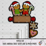 Load image into Gallery viewer, Gingerbread Rolling Pin Corner Sitter Design