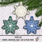 Load image into Gallery viewer, Glitter Jewel Colors Snowflake Design Bundle