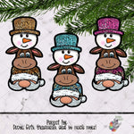 Load image into Gallery viewer, Glitter Leopard Christmas Trio Design Bundle