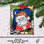Load image into Gallery viewer, Glitter Santa Stamp Design