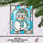 Load image into Gallery viewer, Glitter Snowman Stamp Design