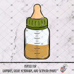 Load image into Gallery viewer, Green Apple Juice Baby Bottle Design
