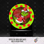 Load image into Gallery viewer, Green Guy Round Light Base Design