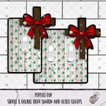 Load image into Gallery viewer, Cross with Red Bow Outlet and Light Switch Cover Design