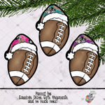 Load image into Gallery viewer, Grunge Santa Hat Football Design Bundle